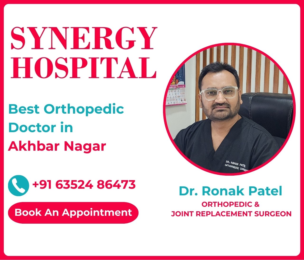 Best Orthopedic Doctor in Akhbar Nagar - Dr Ronak Patel